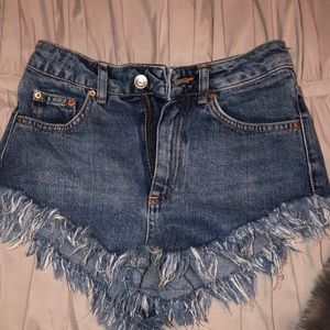 Blue jean shorts